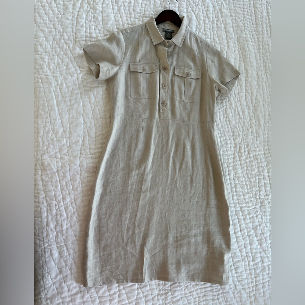 Neiman Marcus Linen Shirtdress